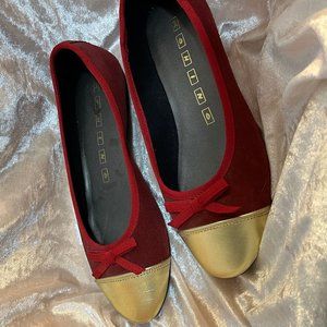 Mohino Bardeos/Champagne Serraje Ballet Flats